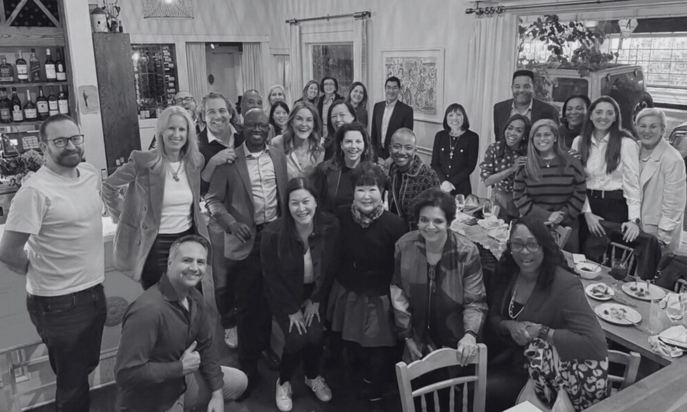 Alpha Council members gathered at a private dinner.